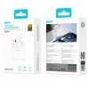 Stereo bluetooth headset vezeték nélküli töltőtokkal, TWS, fehér, BWOO BW94
