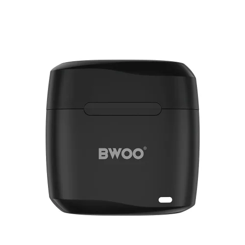 Stereo bluetooth headset vezeték nélküli töltőtokkal, TWS, fekete, BWOO BO-BW94