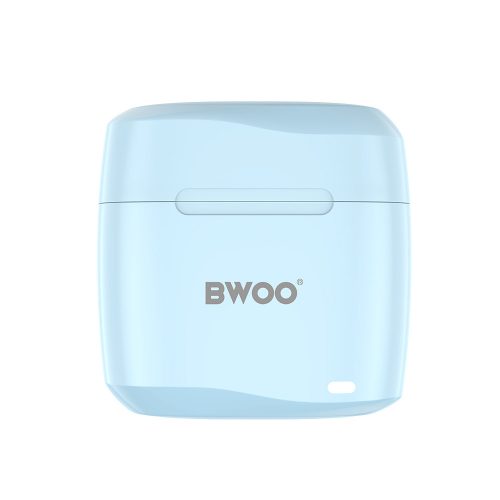 Stereo bluetooth headset vezeték nélküli töltőtokkal, TWS, kék, BWOO BO-BW94