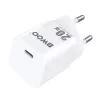 Univerzális hálózati gyors töltőfej, 1xType-C, PD 20W / 3A, fehér, BWOO BO-CDA155
