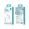 Hálózati gyors töltőfej, 1xType-C / 1xUSB, 3A / PD / QC3.0 / 20W, fehér, BWOO CDA156