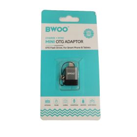 USB-A - iPhone 8pin OTG adapter, fekete-szürke, BWOO BZ-51