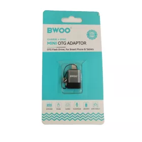 iPhone 8pin - USB-A OTG adapter, fekete-szürke, BWOO BZ-51