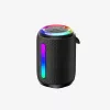 Bluetooth hangszóró, 5W, RGB led, fekete, IPX4, BWOO BS-87