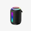 Bluetooth hangszóró, 5W, RGB led, fekete, IPX4, BWOO BS-87