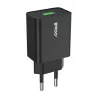 Hálózati töltőfej, 1x USB, 2.4A / 12W, fekete, BWOO BO-CDA249