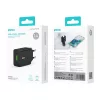 Hálózati töltőfej, 1x USB, 2.4A / 12W, fekete, BWOO BO-CDA249