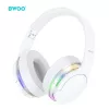 Vezeték nélküli fejhallgató, fehér, BT5.4, RGB fény, prémium hangminőség, BWOO BW587