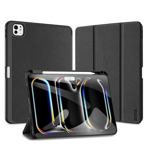 Apple iPad Pro 11" könyvtok tok, PC / TPU tok, Pencil tartóval, fekete, Dux Ducis DOMO