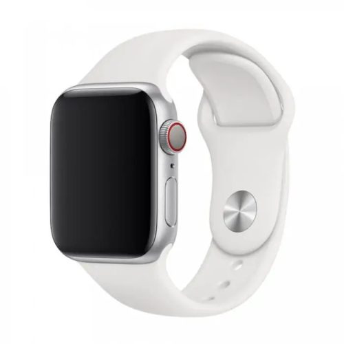 Apple Watch 1/2/3/4/5 okosóra szilikon szíj, fehér, 38/40/41mm, Devia Deluxe Sport