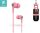 Devia EL064 rózsaszín stereo headset, fülhallgató