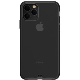   iPhone 11 Pro Max 2019 (6,5") hátlap tok, átlátszó / fekete kerettel, Devia Soft Elegant