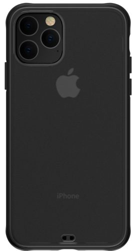 iPhone 11 Pro Max 2019 (6,5") hátlap tok, átlátszó / fekete kerettel, Devia Soft Elegant