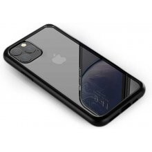 Devia Shark4 iPhone 11 Pro Max 2019 (6,5") átlátszó fekete keretes ütésálló hátlap tok