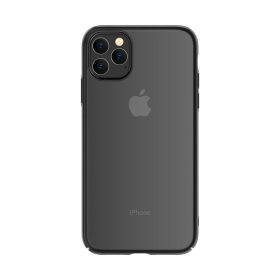   iPhone 11 Pro (5,8") kemény hátlap tok, TPU tok, átlátszó / fekete keret, Devia Glimmer