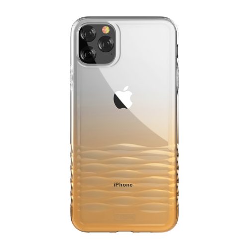 iPhone 11 Pro (5,8") hátlap tok, TPU tok, átlátszó / arany színátmenetes, Devia Ocean