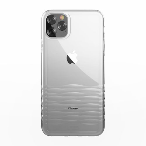 iPhone 11 Pro (5,8") hátlap tok, TPU tok, átlátszó / szürke színátmenetes, Devia Ocean