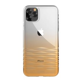   iPhone 11 Pro  Max (6,5") hátlap tok, TPU tok, átlátszó / arany, Devia Ocean 2