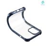 Devia Glitter Shockproof iPhone 12 Mini (5,4") ütésálló átlátszó hátlap tok kék kerettel