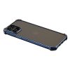 iPhone 12 Pro Max (6,7") ütésálló hátlap tok, TPU tok, átlátszó / kék kerettel, Devia Glitter Shockproof