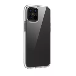   iPhone 12 Pro Max (6,7") ütésálló hátlap tok, átlátszó / fehér kerettel, Devia Skyfall