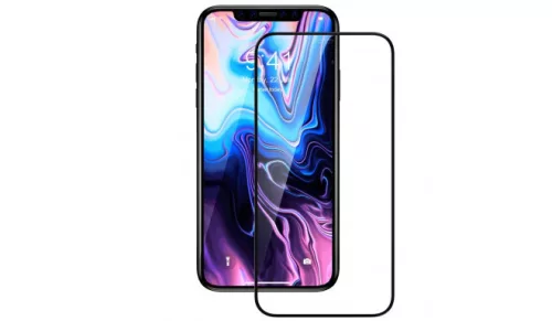 iPhone 12 Pro Max (6.7") előlapi üvegfólia + hátlapi fólia, 3D antibakteriális, fekete, Devia