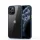 iPhone 12 Pro Max (6,7") ütésálló hátlap tok, TPU tok, átlátszó / kék kerettel, Devia Shark