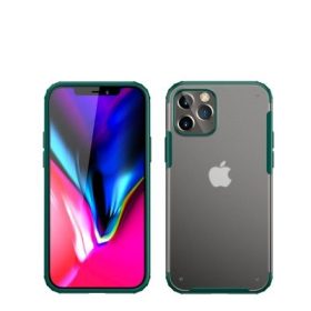   iPhone 12 Mini (5,4") ütésálló hátlap tok, TPU tok, átlátszó / zöld kerettel, Devia Pioneer