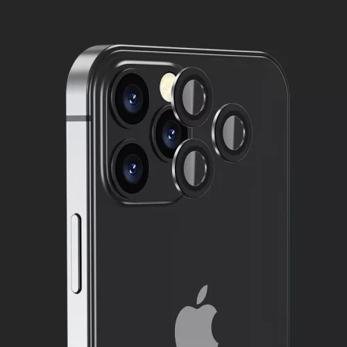 iPhone 12 Mini (5,4") / iPhone 12 (6,1") kamera lencsevédő üvegfólia, zöld, Devia