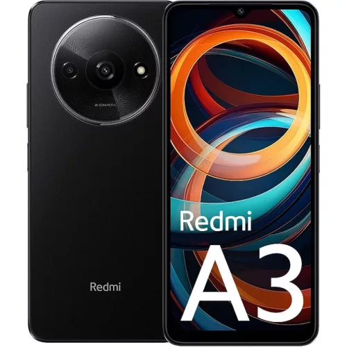 Xiaomi Redmi A3 mobiltelefon, 3GB/64GB, dual sim, fekete