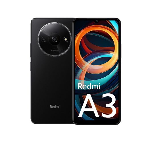 Xiaomi Redmi A3 mobiltelefon, 4GB/128GB, dual sim, fekete