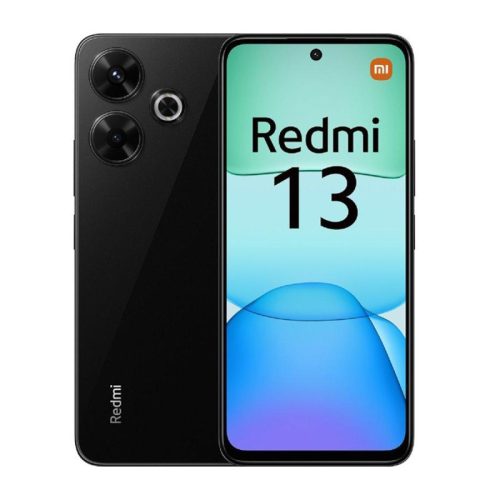 Xiaomi Redmi 13 mobiltelefon, 6GB/128GB, dual sim, fekete (Midnight Black)