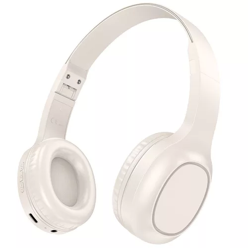 Vezeték nélküli fejhallgató, BT5.3, fehér (Milky White), Hoco W46