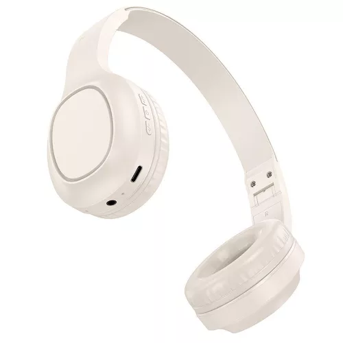 Vezeték nélküli fejhallgató, BT5.3, fehér (Milky White), Hoco W46