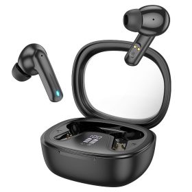   Stereo bluetooth headset vezeték nélküli töltőtokkal, TWS, fekete, Hoco EQ6