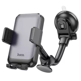   Szélvédőre / műszerfalra helyezhető autós tartó, 360° fordítható, 4.7"-7", fekete, Hoco H27
