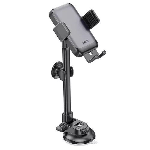Szélvédőre / műszerfalra helyezhető autós tartó, 360° fordítható, 4.7"-7", fekete, Hoco H27