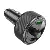 Bluetooth FM transmitter, 2xUSB / 1xType-C, QC3.0 / PD 30W, BT5.3, fekete, Hoco E82