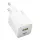 Hálózati gyors töltőfej, 1x USB / 1x Type-C, PD20W / QC3.0, 3A, GaN technológia, fehér, Hoco N41
