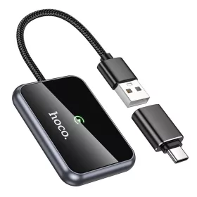   Vezeték nélküli CarPlay adapter USB-A / USB-C, fekete, Hoco HU1 