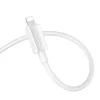 iPhone 8pin gyorstöltő adatkábel, fehér, 1M, 2.4A, Hoco X107