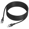 Type-C - Type-C gyorstöltő adatkábel, 3A / 60W, 2M, fekete, Hoco X109