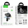 Bluetooth FM transmitter, 2xUSB / 1xType-C, QC3.0 / PD 48W, BT5.4, fekete, HOCO E86 