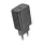 Univerzális hálózati gyors töltőfej, 1xType-C, PD3.0 / QC3.0 / 30W / 3A, fekete, Hoco N62 Gentle