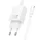 Hálózati töltőfej 1x Type-C + Type-C - Type-C adatkábel, PD 30W, QC 3.0, fehér, Hoco N62