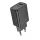 Hálózati gyors töltőfej, 1xType-C / 1xUSB, PD + QC 3A / 30W, fekete, Hoco N63