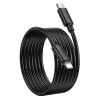 Type-C - iPhone 8pin gyorstöltő adatkábel, fekete, PD 27W, 2M, 2.4A, Hoco X88