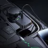 Szivartöltő fej 1xType-C / 1x USB csatlakozó, Type-C kábel, PD 35W, QC3.0, 0.65M, fekete, Hoco NZ18