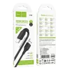 Type-C gyorstöltő adatkábel, 3A, 1M, fekete, Hoco X120