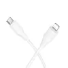 Type-C - iPhone 8pin gyorstöltő adatkábel, fehér, PD 27W, 1M, Hoco X124